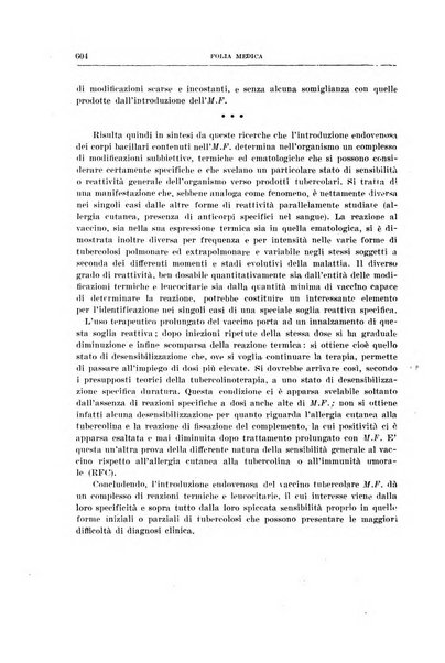 Folia medica periodico trimensile di patologia e clinica medica