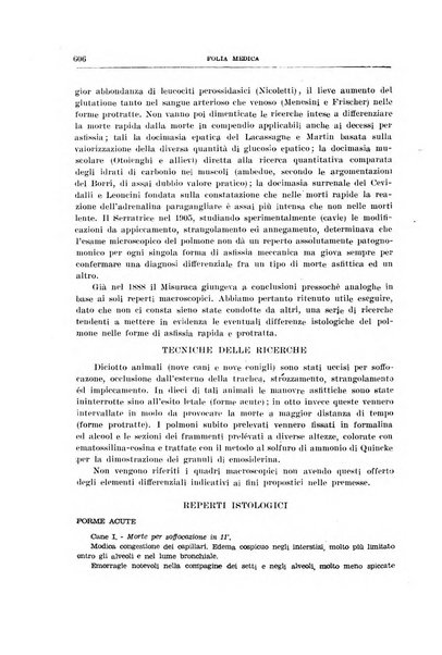 Folia medica periodico trimensile di patologia e clinica medica