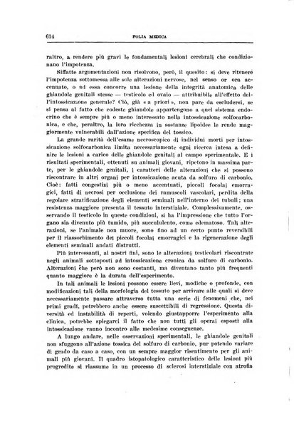 Folia medica periodico trimensile di patologia e clinica medica