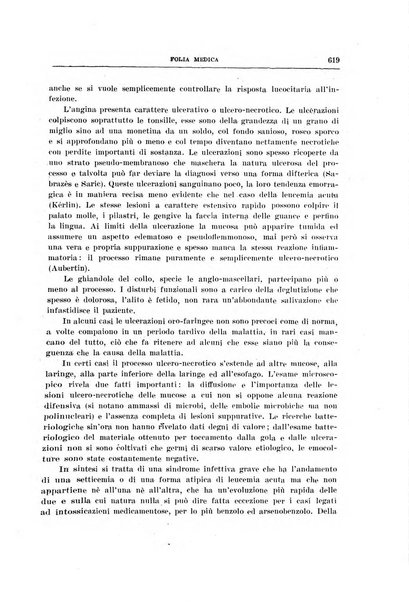 Folia medica periodico trimensile di patologia e clinica medica