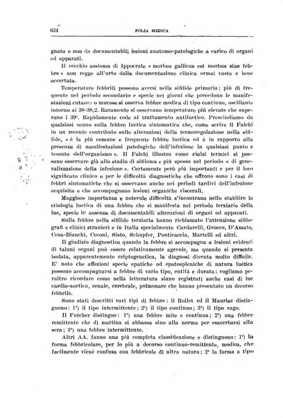 Folia medica periodico trimensile di patologia e clinica medica