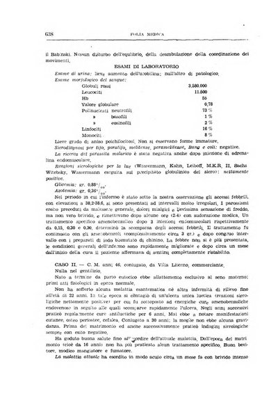 Folia medica periodico trimensile di patologia e clinica medica