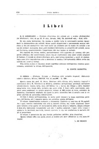 Folia medica periodico trimensile di patologia e clinica medica