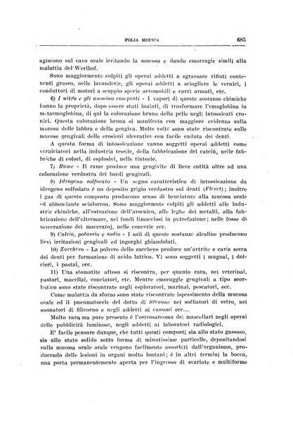 Folia medica periodico trimensile di patologia e clinica medica