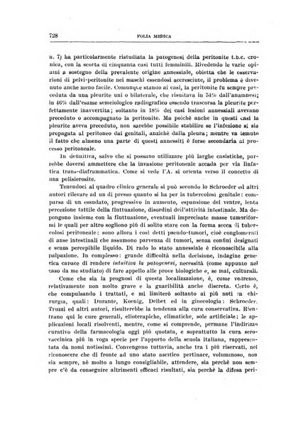 Folia medica periodico trimensile di patologia e clinica medica