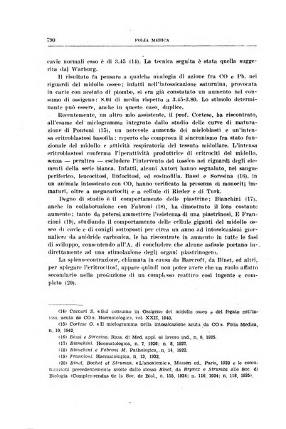 Folia medica periodico trimensile di patologia e clinica medica