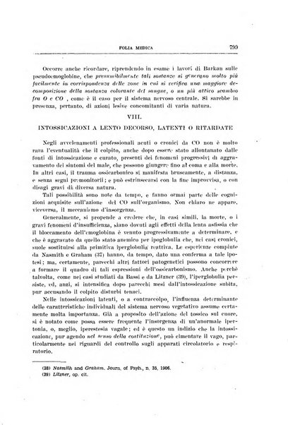 Folia medica periodico trimensile di patologia e clinica medica