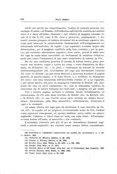 Folia medica periodico trimensile di patologia e clinica medica