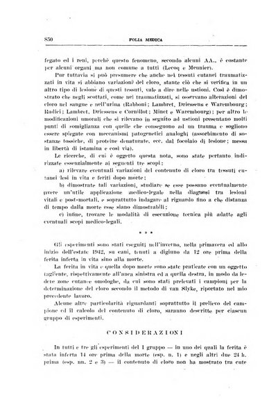 Folia medica periodico trimensile di patologia e clinica medica