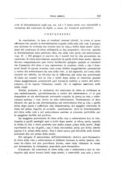 Folia medica periodico trimensile di patologia e clinica medica