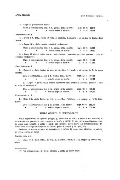 Folia medica periodico trimensile di patologia e clinica medica