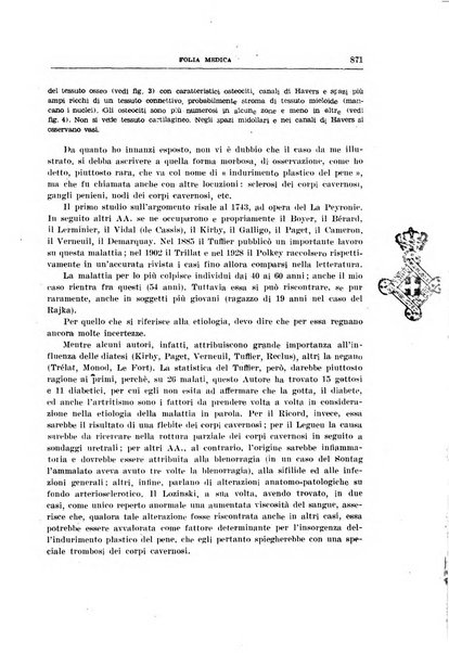 Folia medica periodico trimensile di patologia e clinica medica