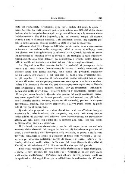 Folia medica periodico trimensile di patologia e clinica medica