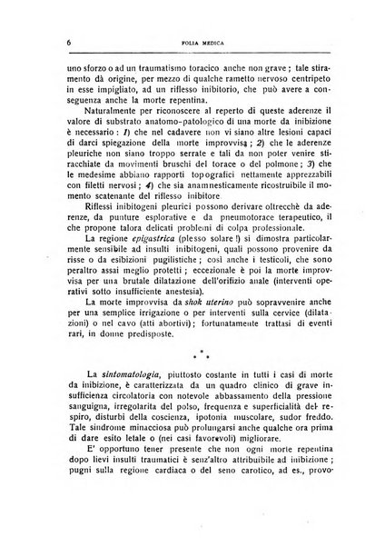 Folia medica periodico trimensile di patologia e clinica medica