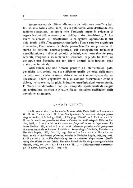 Folia medica periodico trimensile di patologia e clinica medica