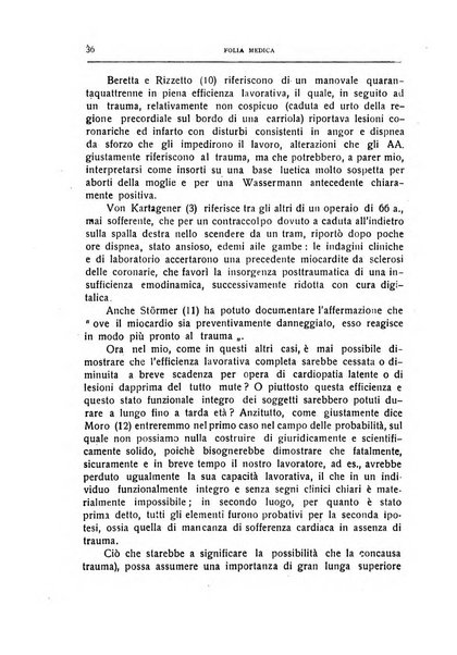 Folia medica periodico trimensile di patologia e clinica medica