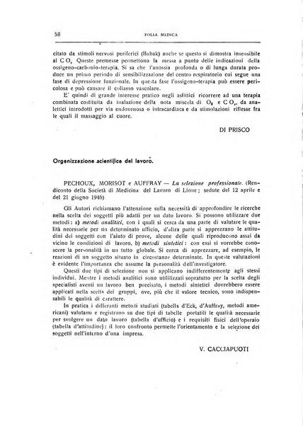 Folia medica periodico trimensile di patologia e clinica medica