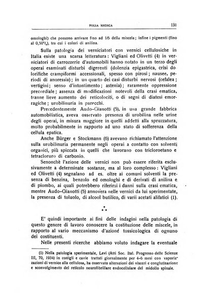 Folia medica periodico trimensile di patologia e clinica medica