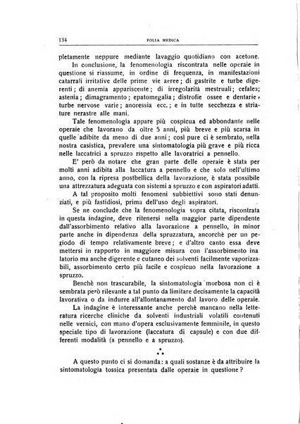 Folia medica periodico trimensile di patologia e clinica medica