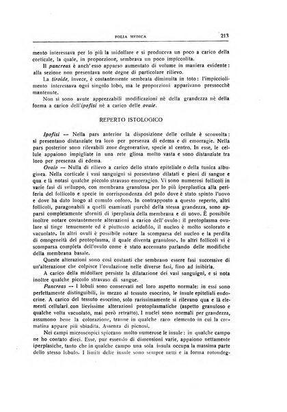 Folia medica periodico trimensile di patologia e clinica medica