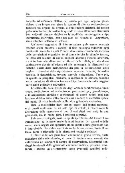 Folia medica periodico trimensile di patologia e clinica medica