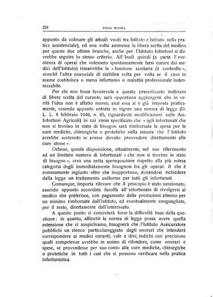 Folia medica periodico trimensile di patologia e clinica medica