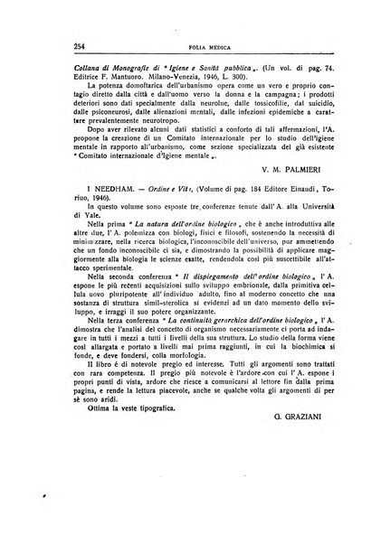 Folia medica periodico trimensile di patologia e clinica medica