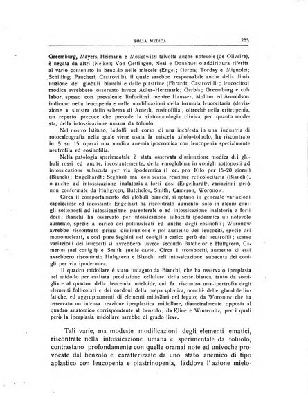 Folia medica periodico trimensile di patologia e clinica medica