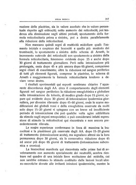 Folia medica periodico trimensile di patologia e clinica medica