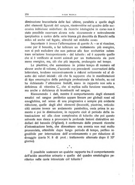 Folia medica periodico trimensile di patologia e clinica medica