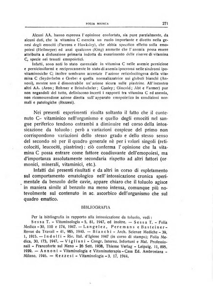 Folia medica periodico trimensile di patologia e clinica medica