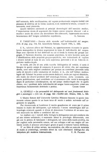 Folia medica periodico trimensile di patologia e clinica medica