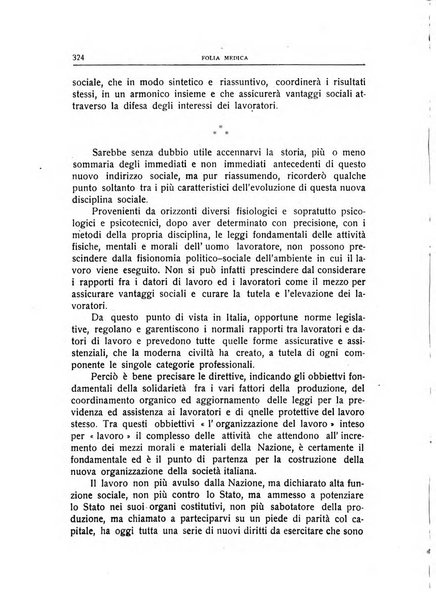 Folia medica periodico trimensile di patologia e clinica medica