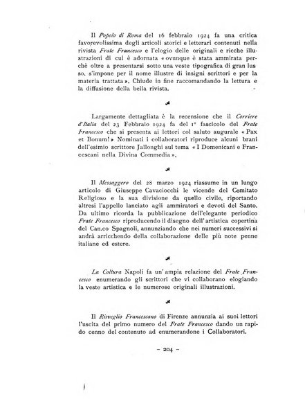 Frate Francesco organo ufficiale del Comitato religioso per le onoranze a s. Francesco di Assisi nel 7. centenario della sua morte