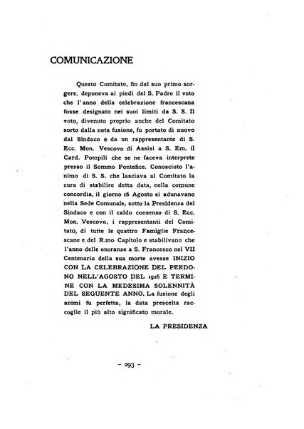 Frate Francesco organo ufficiale del Comitato religioso per le onoranze a s. Francesco di Assisi nel 7. centenario della sua morte