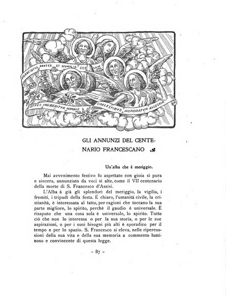 Frate Francesco organo ufficiale del Comitato religioso per le onoranze a s. Francesco di Assisi nel 7. centenario della sua morte