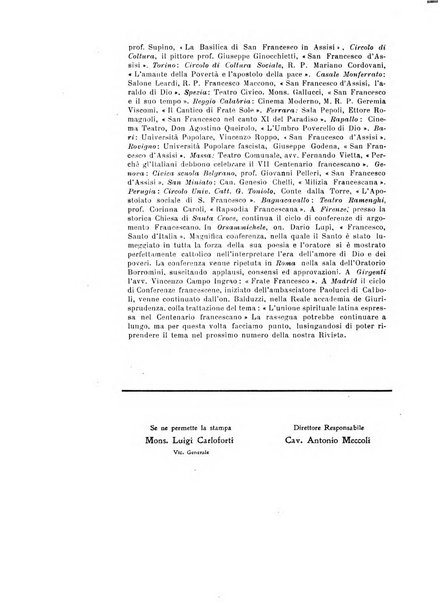 Frate Francesco organo ufficiale del Comitato religioso per le onoranze a s. Francesco di Assisi nel 7. centenario della sua morte