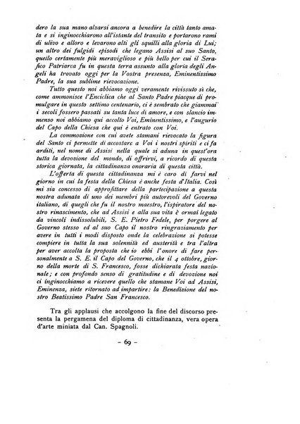 Frate Francesco organo ufficiale del Comitato religioso per le onoranze a s. Francesco di Assisi nel 7. centenario della sua morte