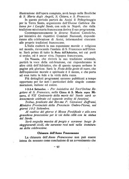 Frate Francesco organo ufficiale del Comitato religioso per le onoranze a s. Francesco di Assisi nel 7. centenario della sua morte