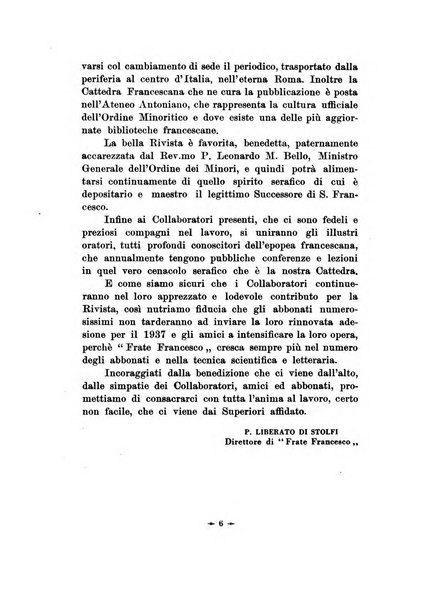 Frate Francesco organo ufficiale del Comitato religioso per le onoranze a s. Francesco di Assisi nel 7. centenario della sua morte