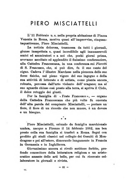 Frate Francesco organo ufficiale del Comitato religioso per le onoranze a s. Francesco di Assisi nel 7. centenario della sua morte