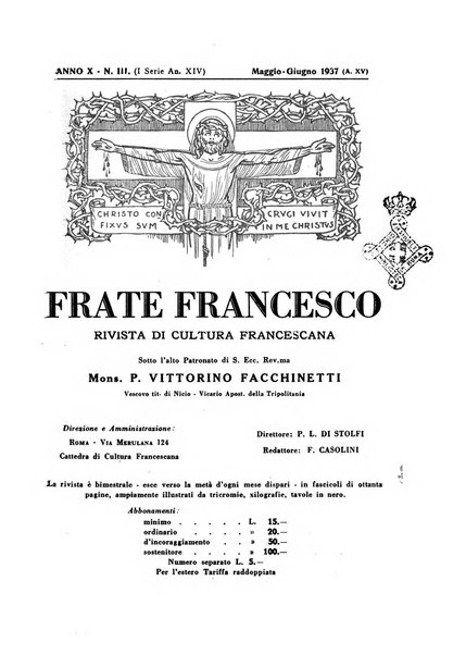 Frate Francesco organo ufficiale del Comitato religioso per le onoranze a s. Francesco di Assisi nel 7. centenario della sua morte