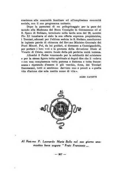 Frate Francesco organo ufficiale del Comitato religioso per le onoranze a s. Francesco di Assisi nel 7. centenario della sua morte