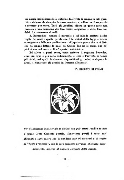 Frate Francesco organo ufficiale del Comitato religioso per le onoranze a s. Francesco di Assisi nel 7. centenario della sua morte