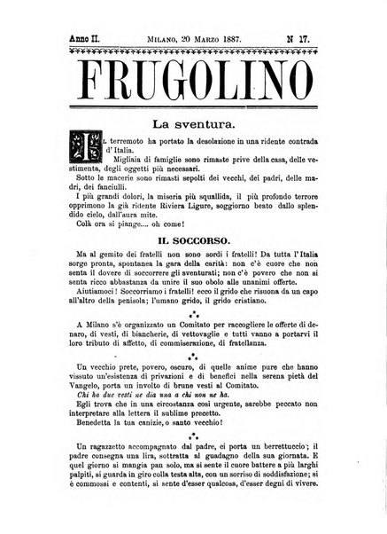 Frugolino giornale dei fanciulli