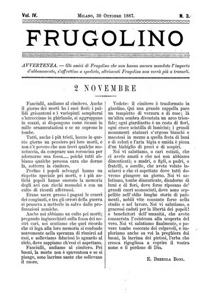 Frugolino giornale dei fanciulli