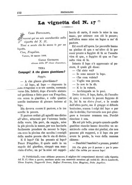 Frugolino giornale dei fanciulli