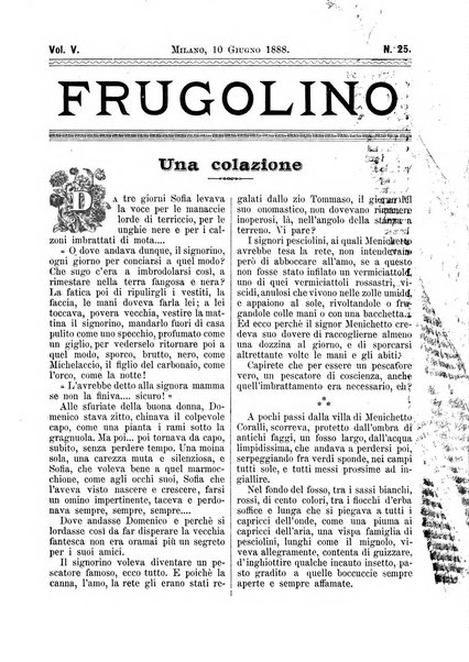 Frugolino giornale dei fanciulli