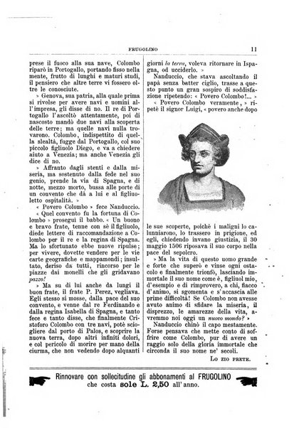 Frugolino giornale dei fanciulli