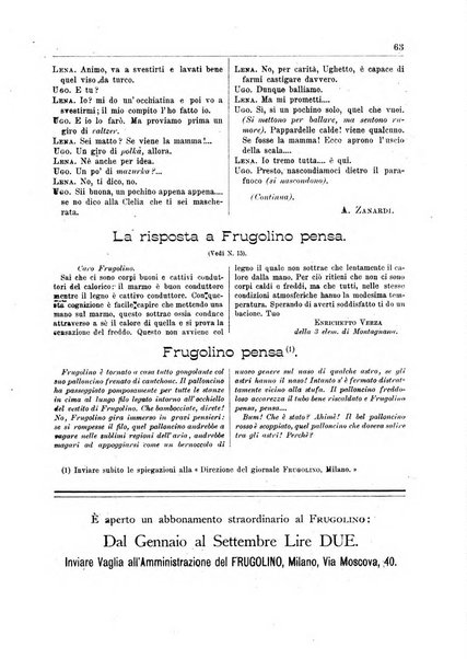 Frugolino giornale dei fanciulli